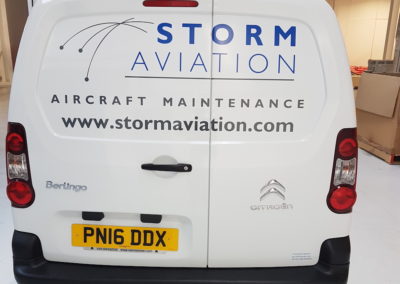 Storm Aviation Van Decals