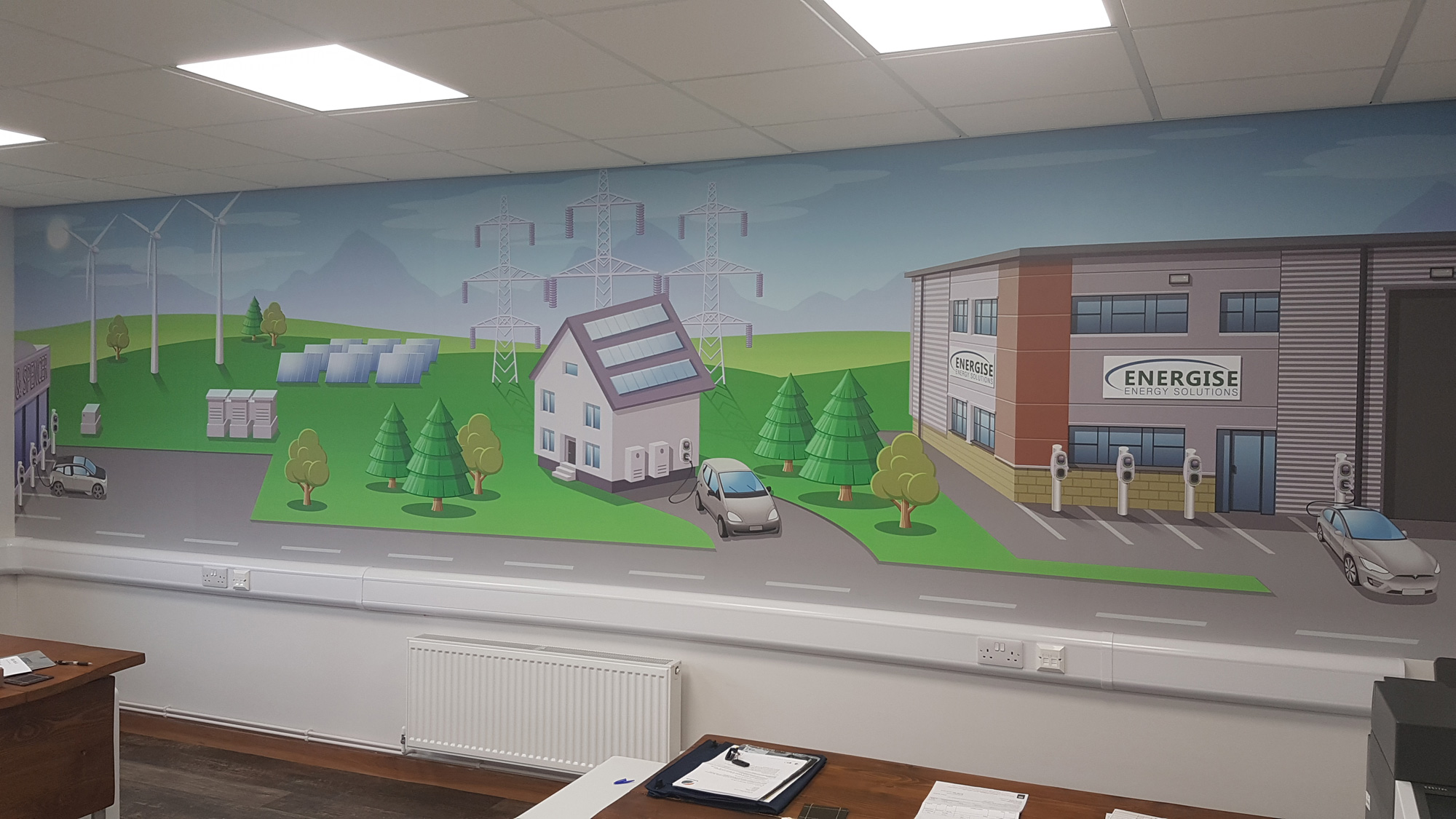 Energise Energy Solutions Wall Art Case Study GB Visual