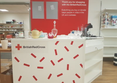 British Red Cross inside shop